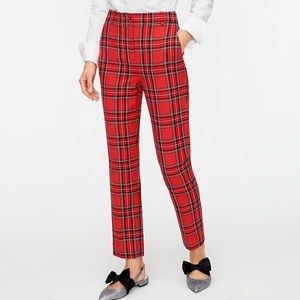 J.Crew holiday red tartan pants